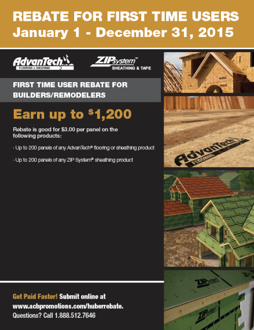 huber-first-time-rebate-for-builders-and-remodelers